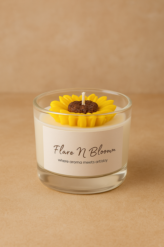 Sunflower Jar Candle
