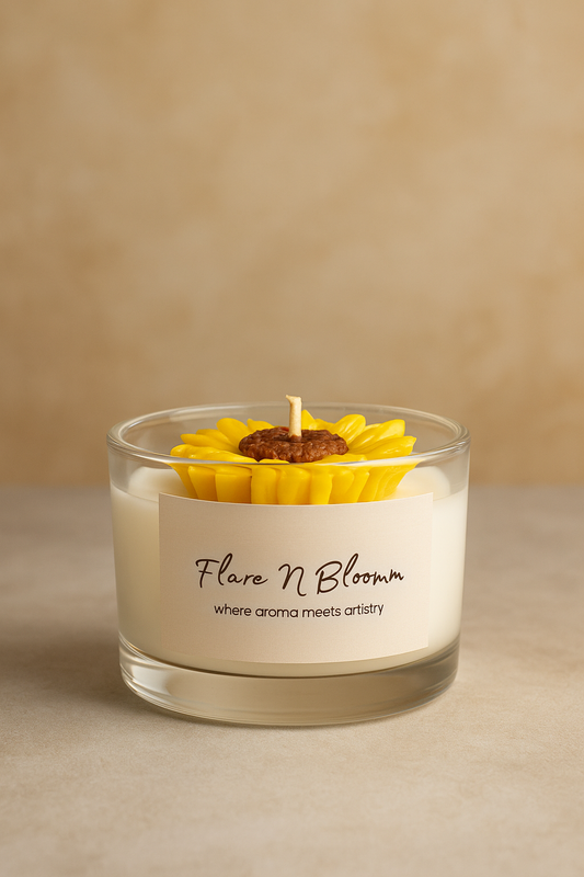 Sunflower Jar Candle