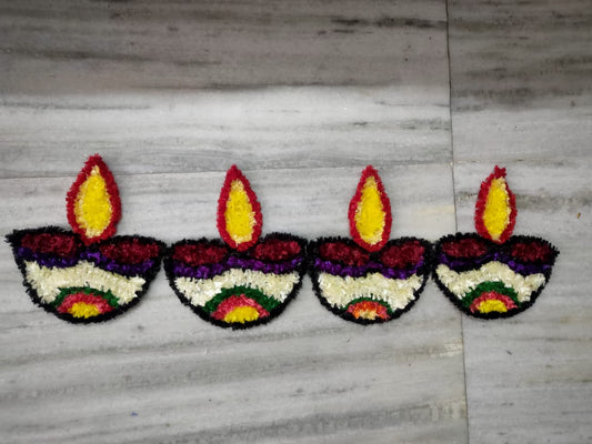 Diya Rangoli Design